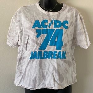 American Eagle AC/DC Crop